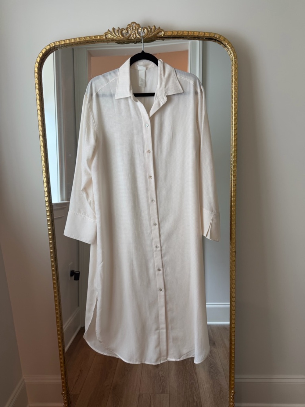 H&M White Shirt Dress